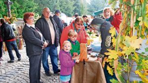Traditionelles Handwerk zum Herbstmarkt auf dem Rennsteig