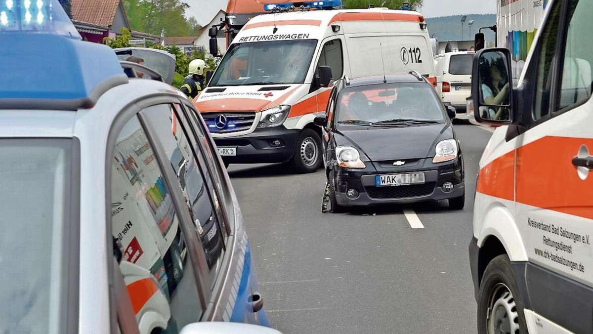 Bad Salzungen: Unfall sorgt für Stau bis in die Kreisstadt