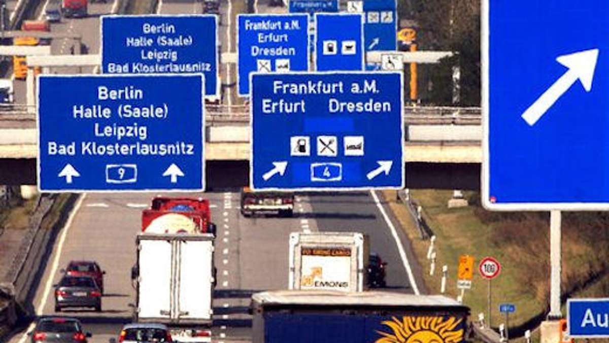 Thüringen: Wieder Lkw-Fahrverbot auf Autobahn 9