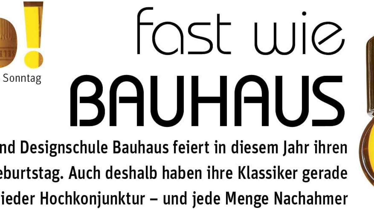 Feuilleton: Neues So!-Magazin: Mit Bauhaus immer noch gut eingerichtet