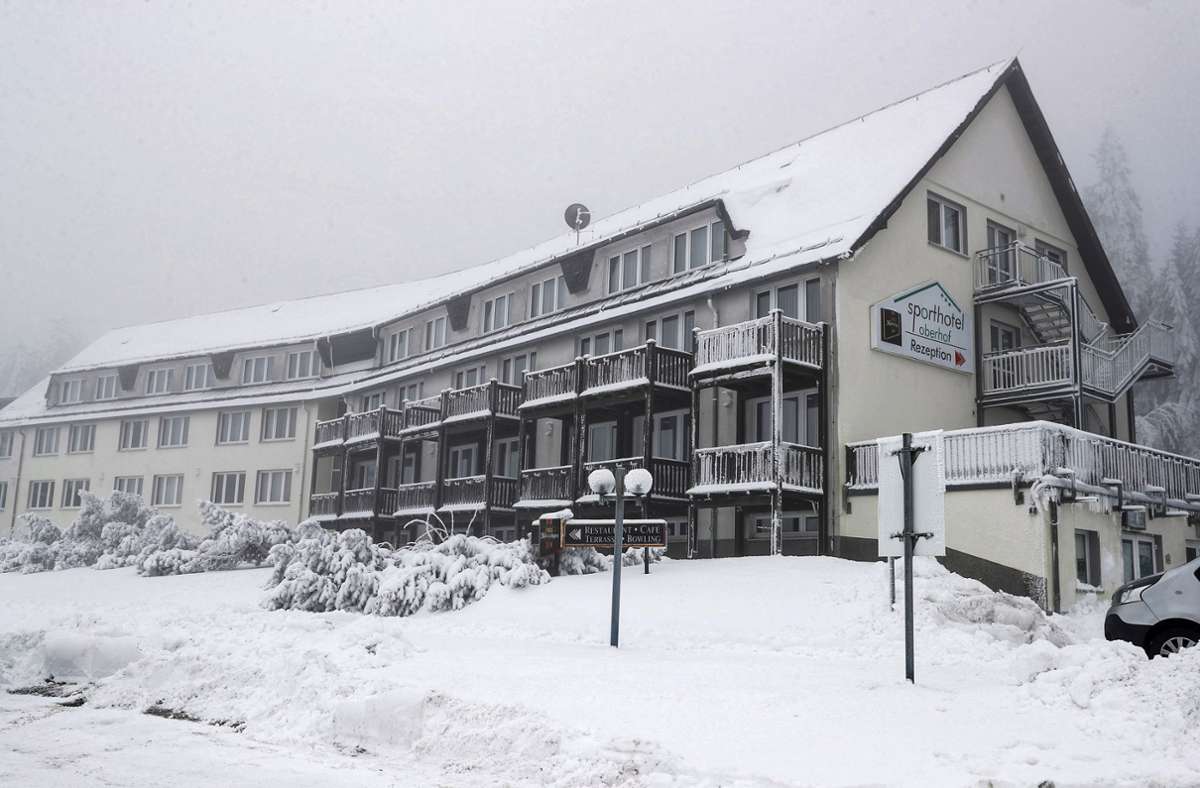 Eiszeit in Wagners Sporthotel in Oberhof. Eine Havarie sorgt dafür, dass die Heizung und das warme Wasser ausgefallen sind. Foto: Michael Bauroth