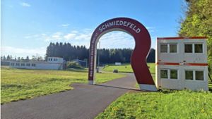 Container Schmiedefeld: Erste Vorbereitungen für Rennsteiglauf zu sehen