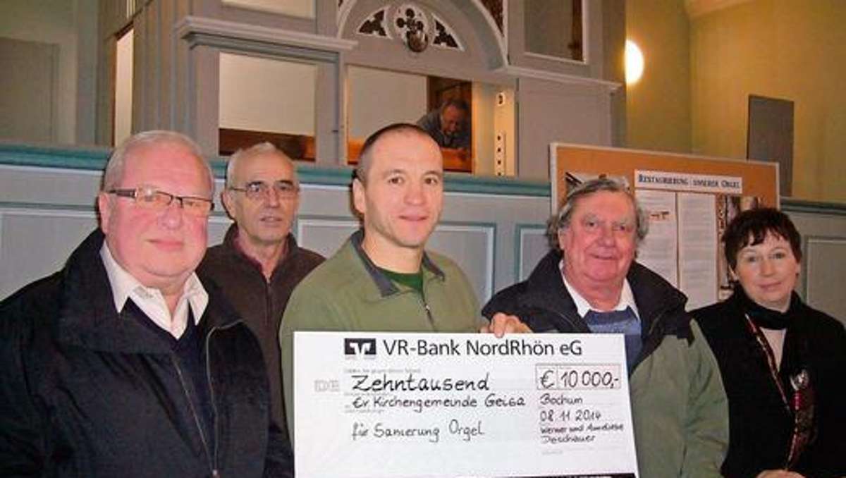 Bad Salzungen: Ehepaar spendet 10 000 Euro für Orgel
