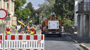Neu-Ulmer Straße bald wieder befahrbar