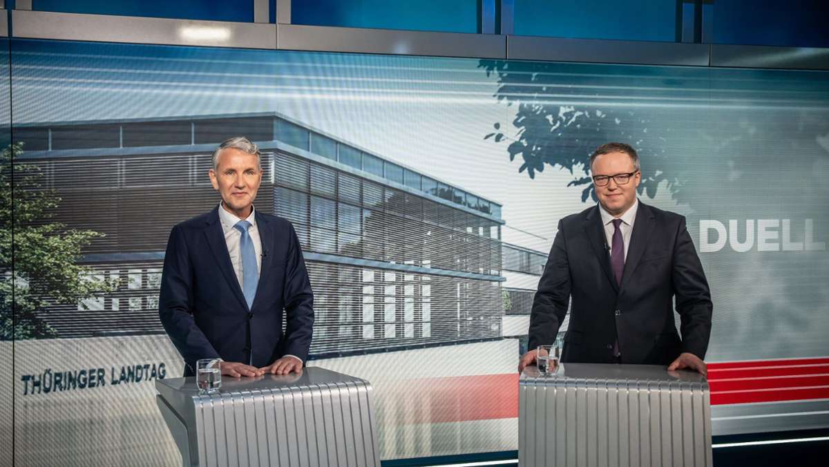 Landtagswahl: Nach TV-Duell: Voigt schließt weitere Runde nicht aus