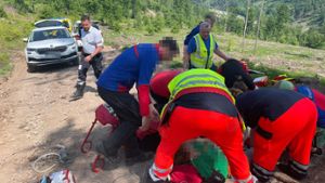 Bergwacht bei Sonneberg im Einsatz: Wanderin stürzt im unwegsamen Gelände
