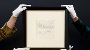 Versteigerung in Londoner Auktionshaus: Serviette mit Zusage für Lionel Messi für 760.000 Pfund versteigert