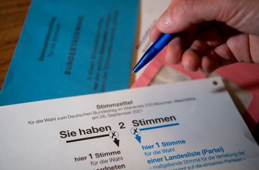 Am 26. September wählen in der Stadt Schmalkalden zirka 16.000 Wahlberechtigte den 20. Deutschen Bundestag. Symbolbild. Foto: dpa/Sebastian Kahnert