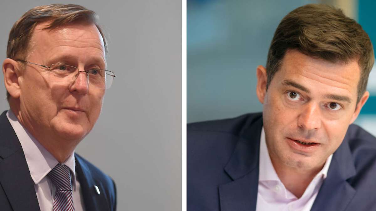Erfurt: Fernseh-Duell: Ramelow trifft auf Mohring, Runde der Spitzenkandidaten