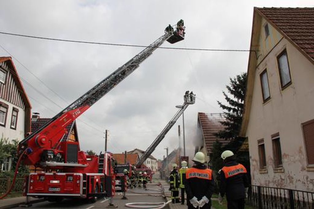 Eine 86 Jahre alte Frau starb beim Wohnhausbrand in Streufdorf.
