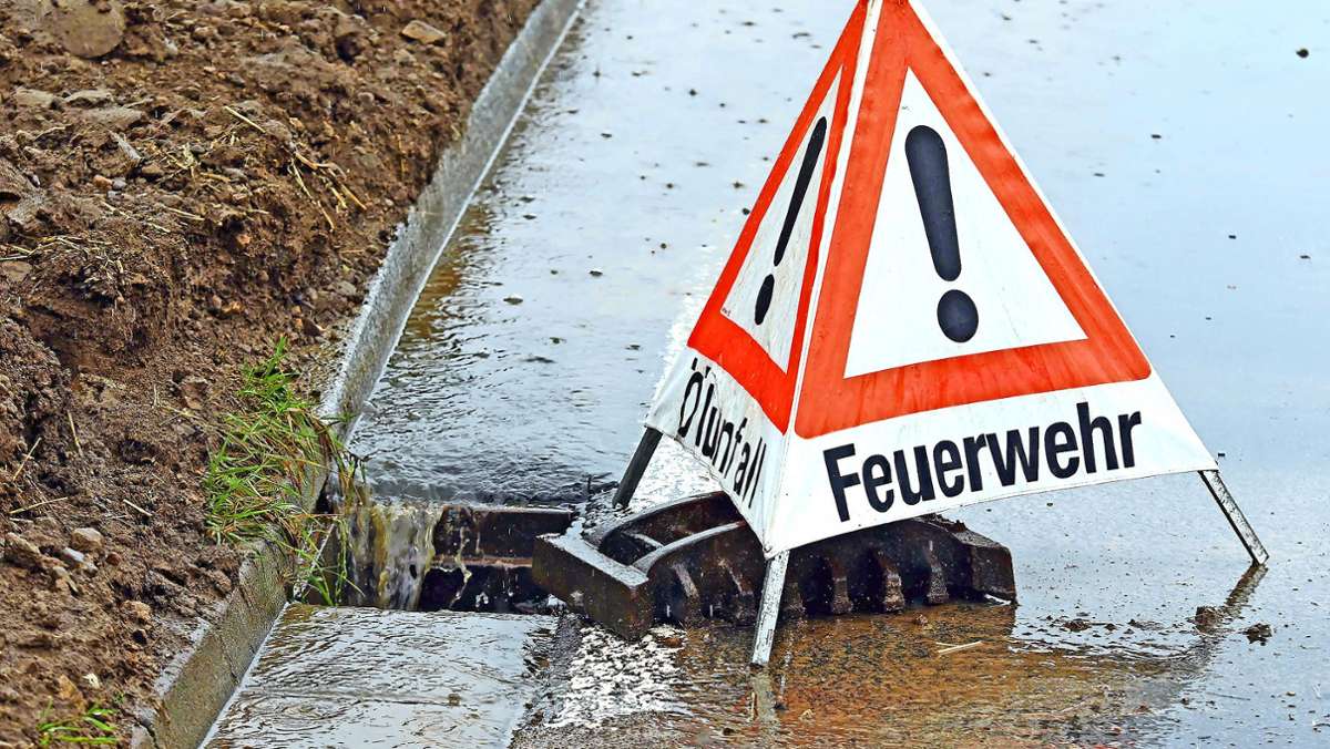 Starkregen: Gullys bei den Wassermengen überfordert