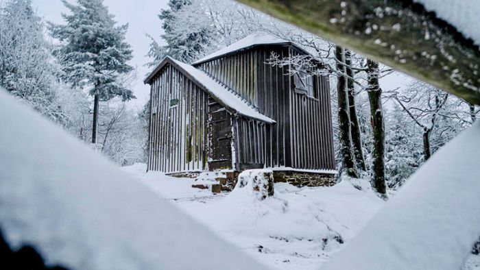 Dichterfürst hätte gefroren: Goethehäuschen versinkt im Schnee