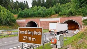 A 71 Berg-Bock: Autobahn-Tunnel wegen Wartungsarbeiten gesperrt