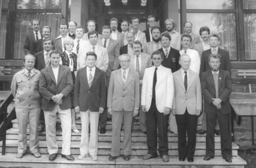 Großes Team: Das Organisationskomitee des Jahres 1981. Foto:  