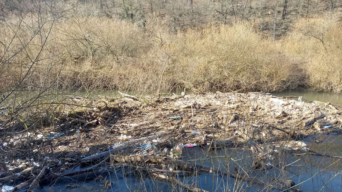 Müll in der Werra: Wer beseitigt die schwimmende Abfallinsel?