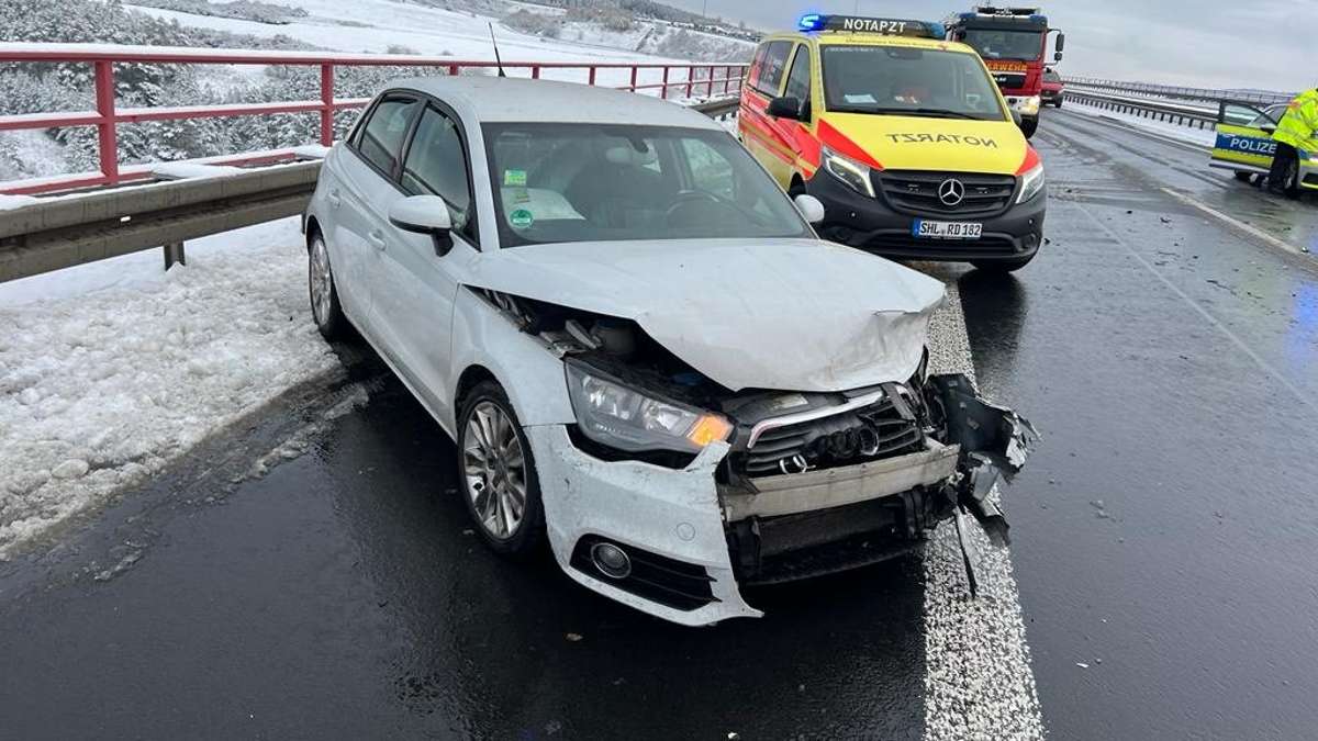 Autobahn 71 bei Suhl: Ein Verletzter nach Verkehrsunfall