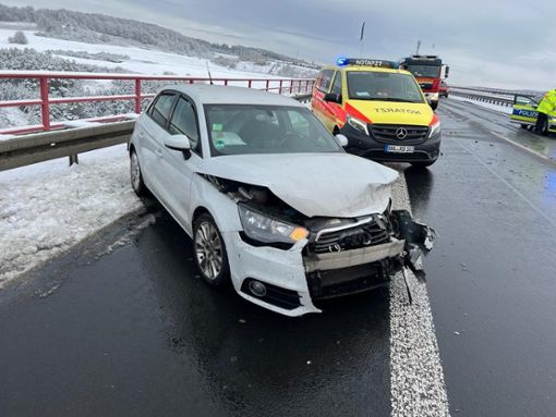 Verkehrsunfall auf der A71 Foto: Steffen Ittig