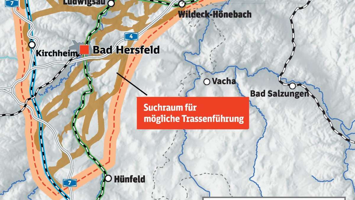 Bad Hersfeld/Eisenach: ICE-Projekt: Durch viele neue Tunnel von Eisenach nach Fulda