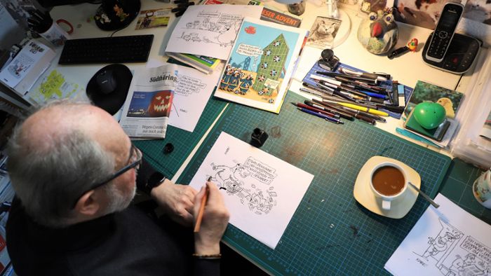 Karikaturist Ralf Böhme: „Zeichnen kann eine Befreiung sein“