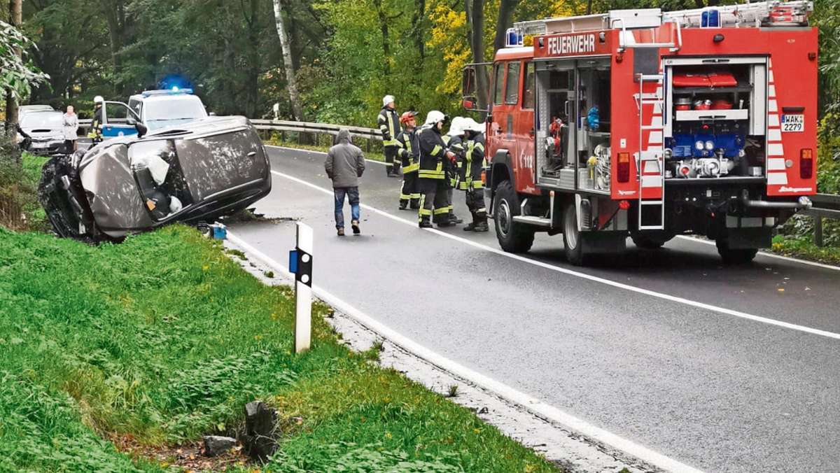Kaltennordheim: Gleich zwei Unfälle auf nasser Straße