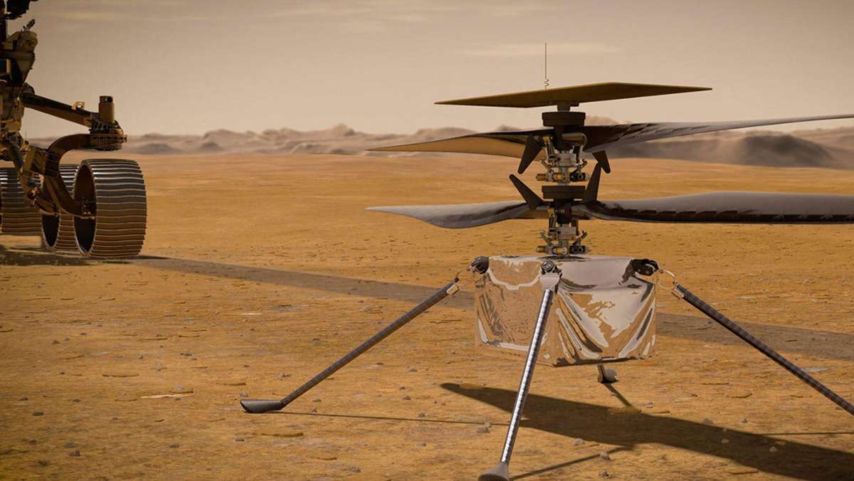 Say Cheese am Mars: Mars-Rover „Perseverance“ macht Selfie mit Hubschrauber „Ingenuity“