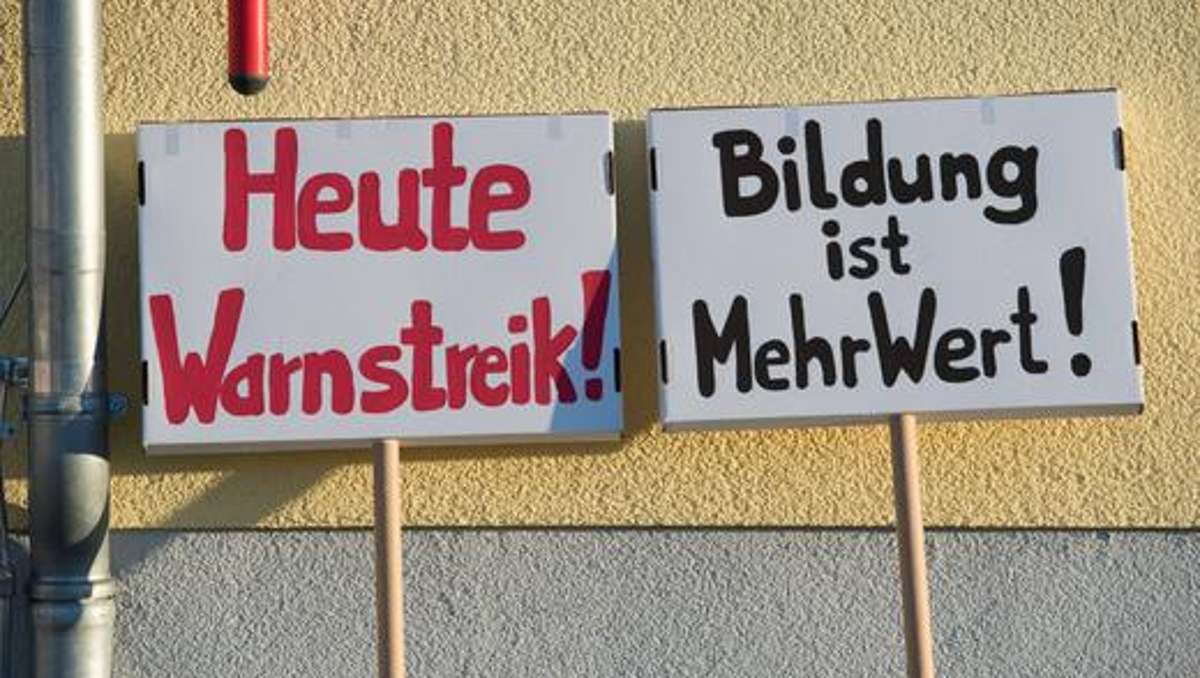 Thüringen: Landesweiter Warnstreik an Thüringer Schulen - Unterrichtsausfall