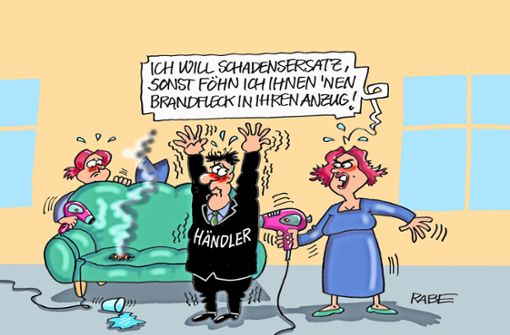 So sieht’s der Karikaturist. Foto: Cartoon: Ralf Böhme (Rabe)