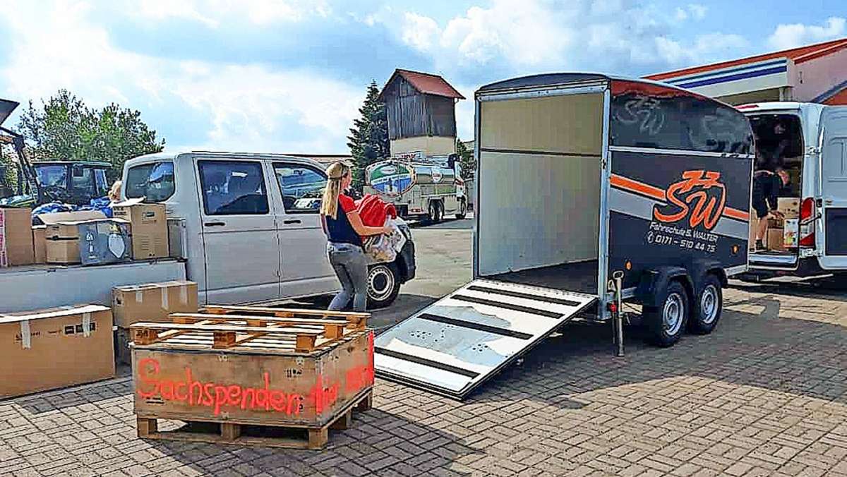 Katastrophenhilfe: Spontane Katastrophenhilfe von Bauern aus der Rhön