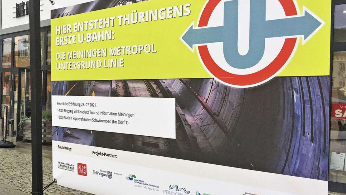 Spatenstich für U-Bahn: Spatenstich der 1. Thüringer Metro