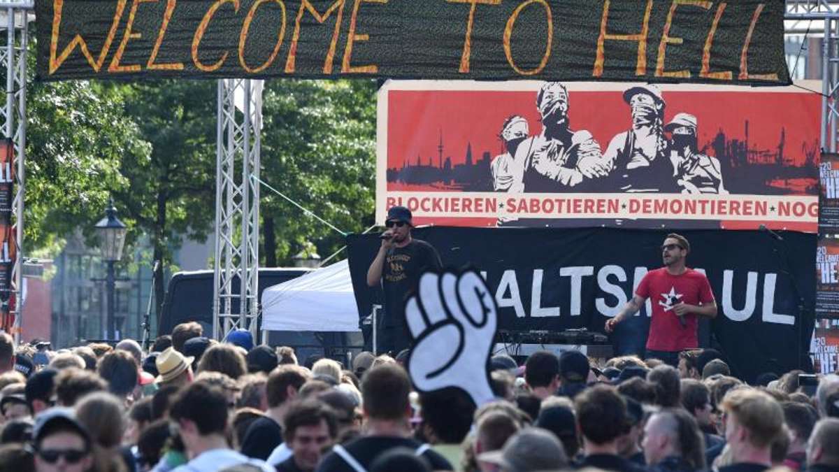 Thüringen: Zehn Thüringer Polizisten bei Demos in Hamburg verletzt