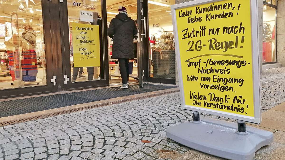 Händler in Ilmenau: 2G sorgt für Abebben der Kundschaft