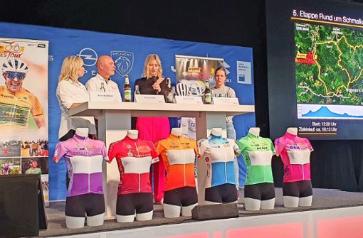 Pressekonferenz im April zum Auftakt der Ladies Tour: Rundfahrt-Direktorin Vera Hohlfeld Foto: Stadtverwaltung