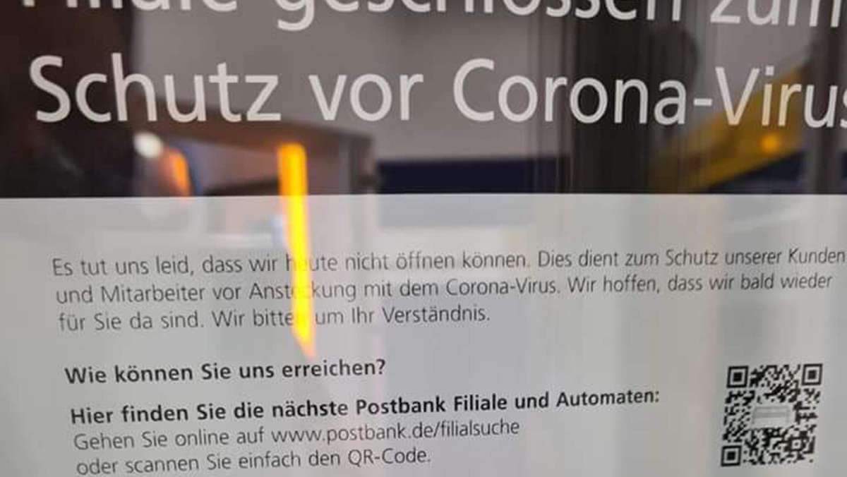 Corona-Infektionen: Post wegen Corona geschlossen