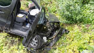 Fahrer prallt mit Wagen in Böschung und stirbt 