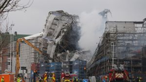 Nach Brand in Kopenhagen: Lage nach Brand der historischen Börse in Kopenhagen „instabil“