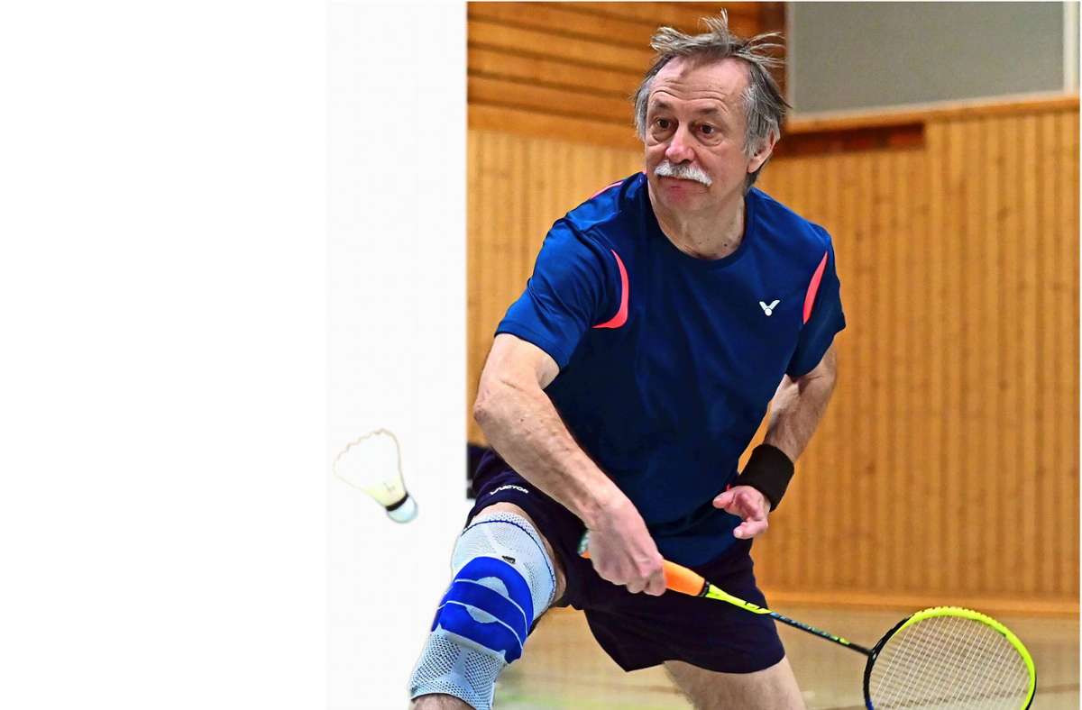Die unschlagbare „Gummiwand“: Karsten Großgebauer hat Thüringer Badminton-Geschichte geschrieben. Foto: Wenke Thron/Wenke Thron