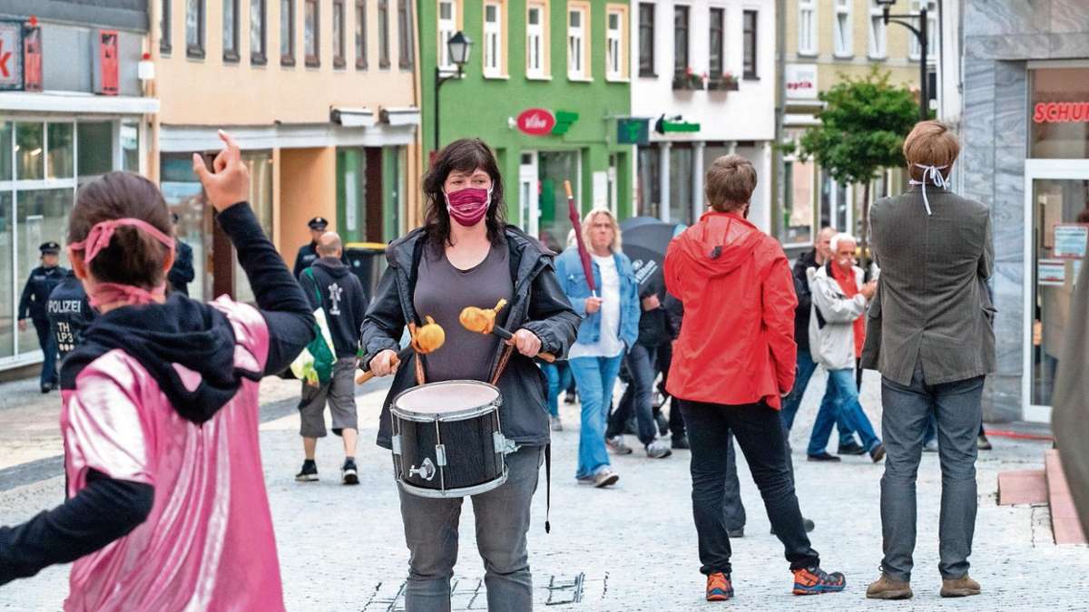 Ilmenau: Demonstration gegen die Hygiene-Demos