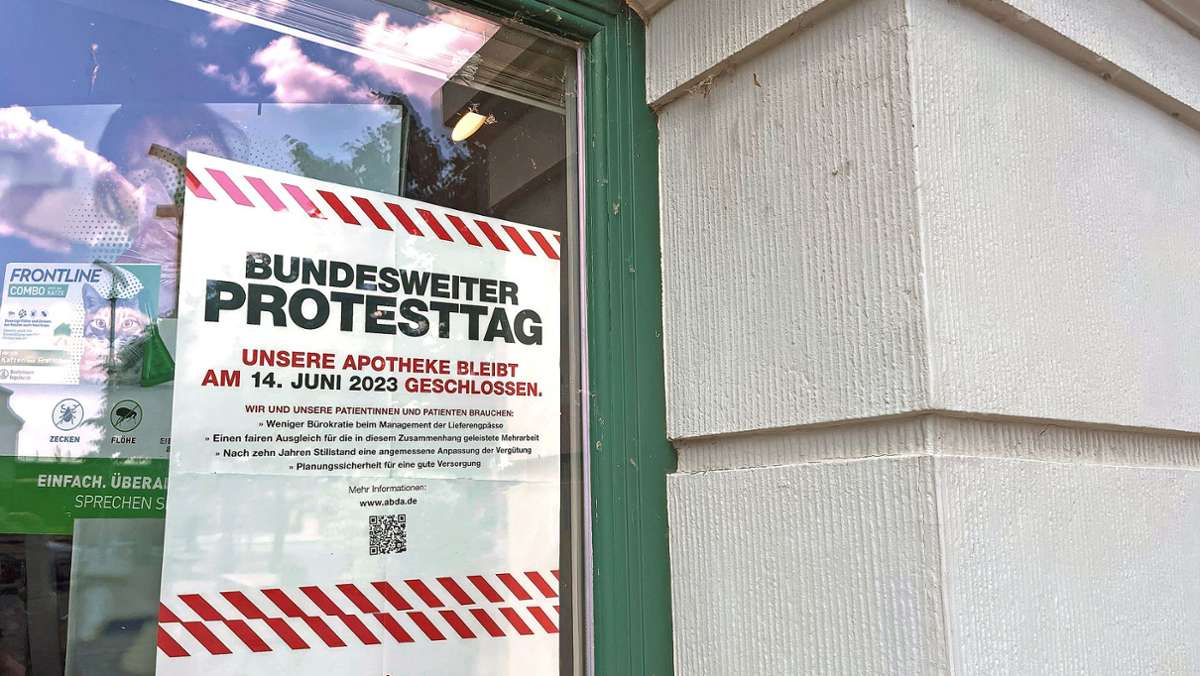 Apotheken am 14. Juni zu: Apotheker streiken auch im Landkreis Sonneberg