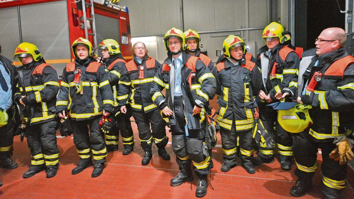 Ilmenau: Feuerwehrleute rückten während Versammlung zum Brand aus
