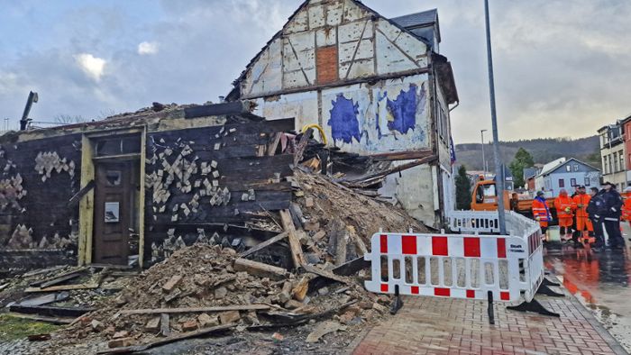 Marodes Haus in Ilmenau eingestürzt