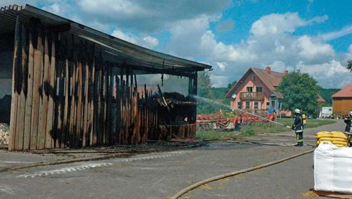 Hassberge: Scheunenbrand verursacht 60 000 Euro Schaden