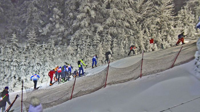 Skitouren-Wettkampf: Nächtliches Spektakel am Fellberg