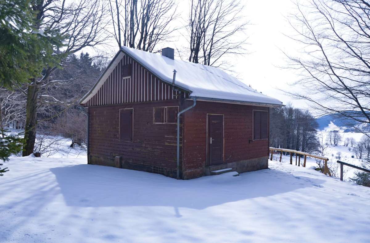 Die Jagdhütte am Oberen Beerberg bei Brotterode. Foto:  