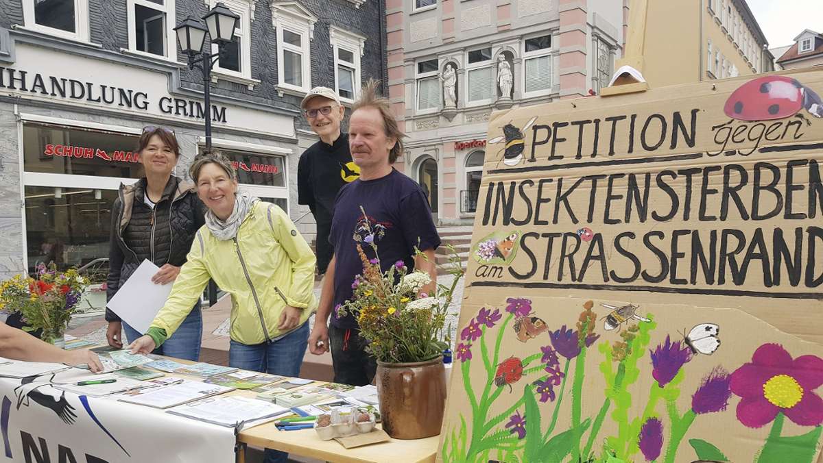 Petition in Ilmenau: Mit dem guten Namen  für den Lebensraum der Insekten