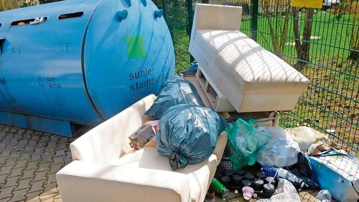 Suhl/ Zella-Mehlis: Ärgerlich und rücksichtslos: Wilder Müll in Stadt und Wald