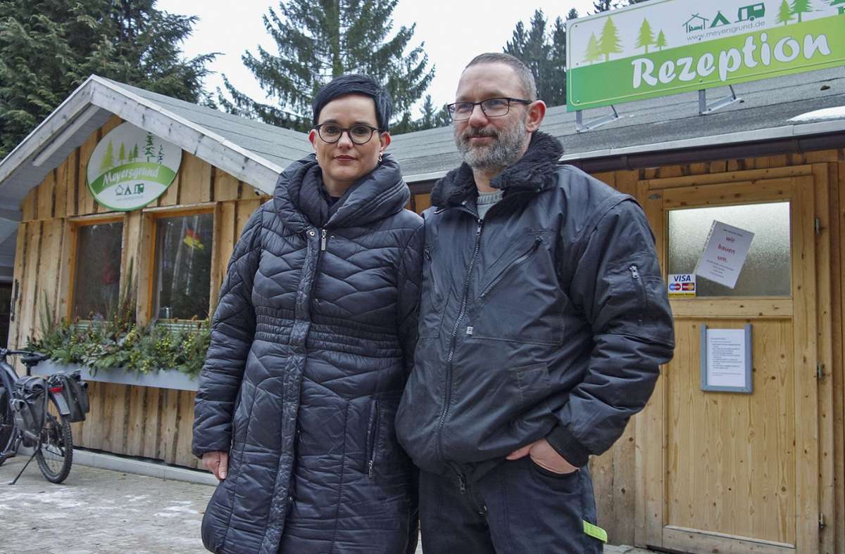 Manuela und Martin Zanker wollen den Campingplatz modernisieren.