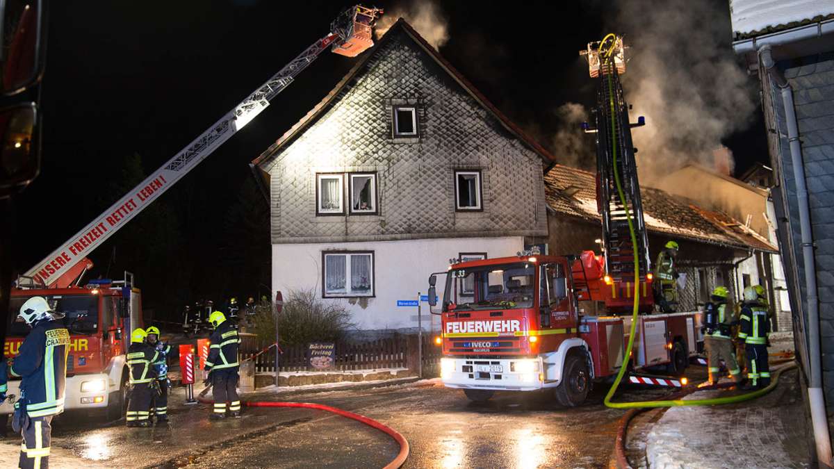 Ilmenau: Feuer zerstört Bäckerei im Ilm-Kreis