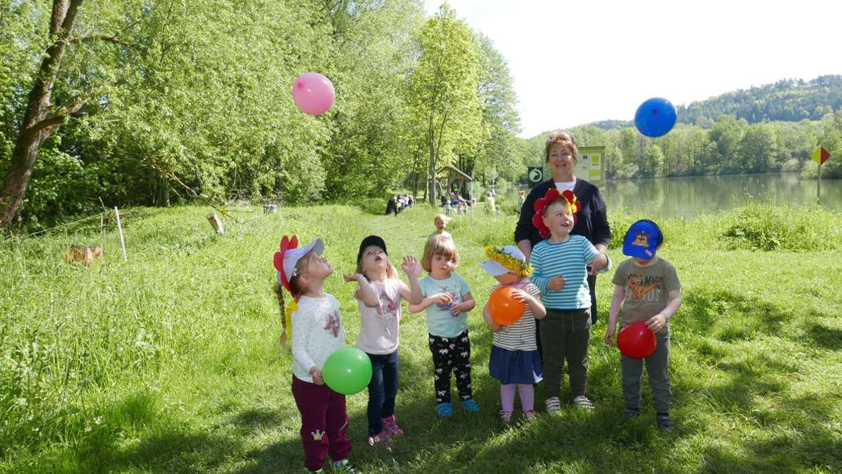 Kindertag im Kindergarten „Regenbogen“: Gute Wünsche zum Kindertag