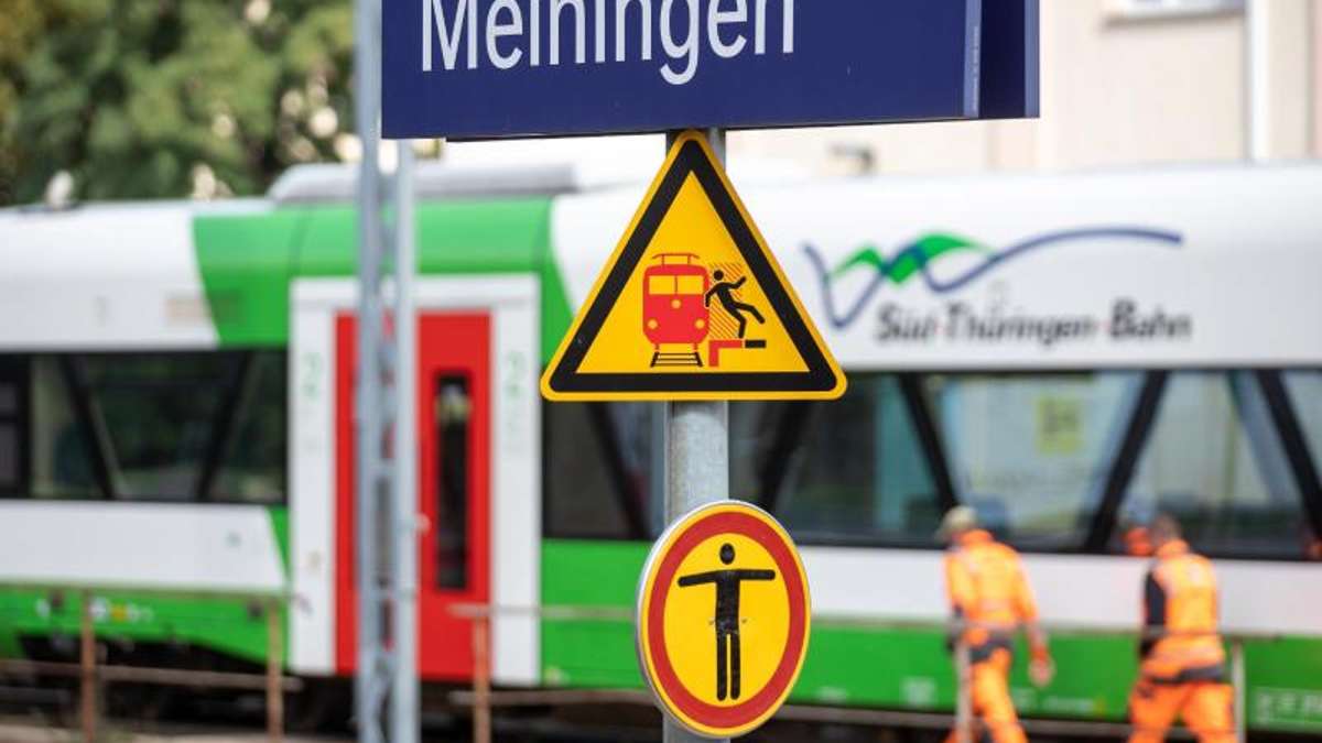 Meiningen: Züge rollen wieder über modernisierten Meininger Bahnhof