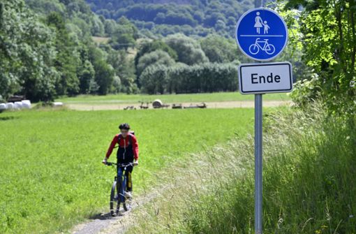 Damit künftig nicht nur sportliche Mountainbiker die Trasse bei Diedorf nutzen können, soll die Lücke im Feldatalradweg geschlossen werden. Foto: /Heiko Matz